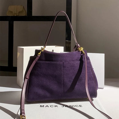 Luxury Frosted Fashion Shoulder Bag – Versatile Designer Tote for Women