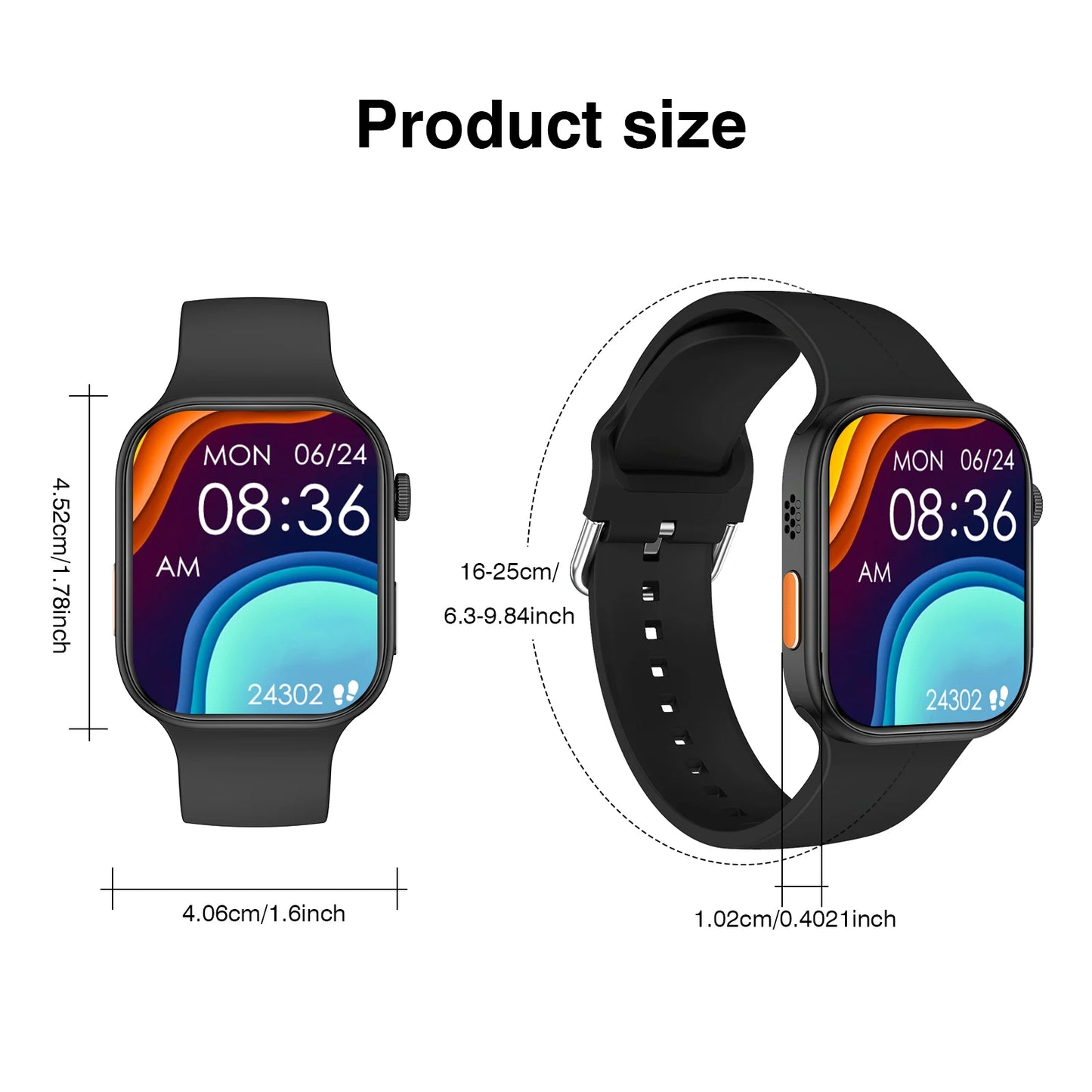 HD Smartwatch – 2.02'' Display, Call & Fitness Tracker