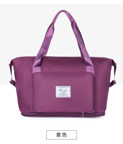 Business & Leisure Travel Bag – Large Capacity Waterproof Nylon Tote  Pattern Type: Solid  Style: Fashion