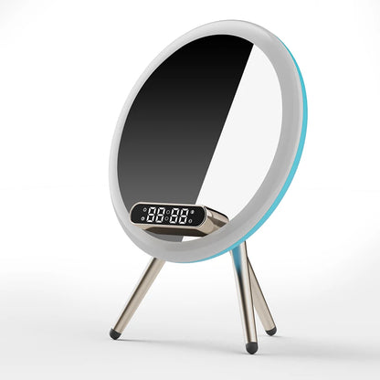 Bluetooth Speaker Clock LED Night Light 15W Wireless Charger