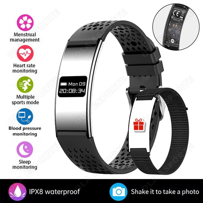 Ultra-Thin Smart Watch-2026 | Heart Rate, Blood Oxygen, Sleep Monitor & IPX8 Waterproof