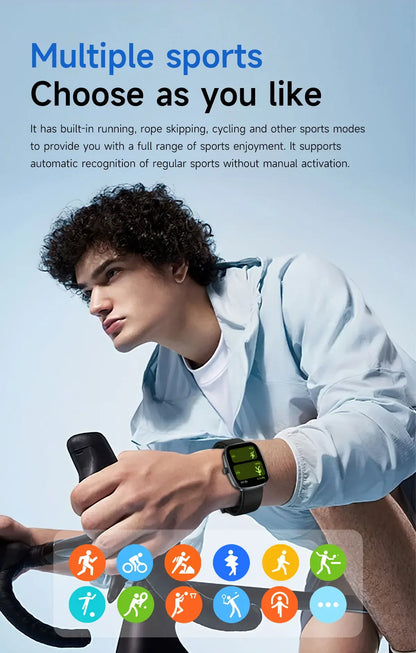 1.83" Smart Watch Bluetooth Call Fitness Health Monitor