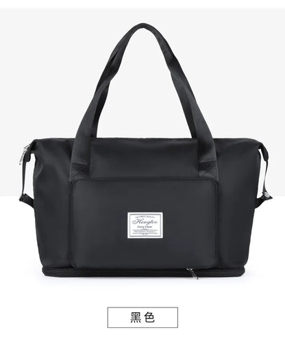 Business & Leisure Travel Bag – Large Capacity Waterproof Nylon Tote  Pattern Type: Solid  Style: Fashion