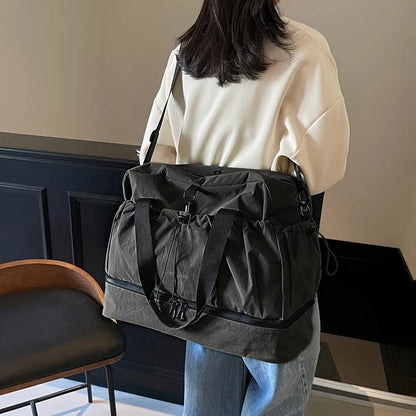 Women’s Waterproof Travel Tote – Separate Shoe Storage Duffel