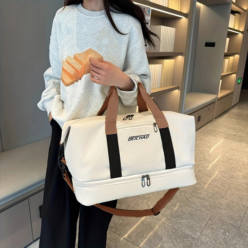 Large Capacity Travel Bag – Hand Luggage with Dry‑Wet Separation