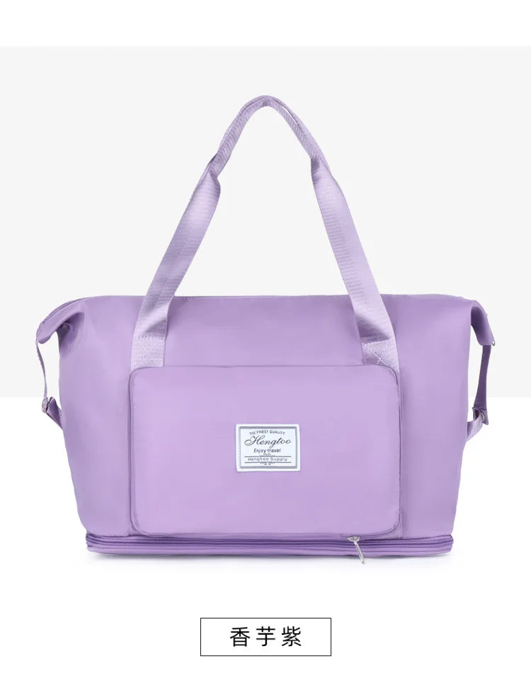 Business & Leisure Travel Bag – Large Capacity Waterproof Nylon Tote  Pattern Type: Solid  Style: Fashion