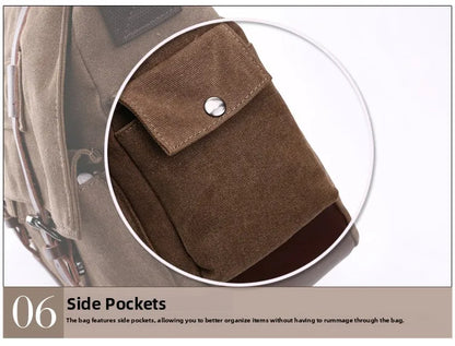 Canvas Men’s Crossbody Laptop Messenger Bag