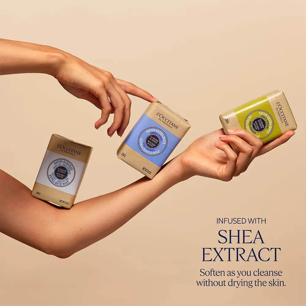 Shea Butter Hand & Body Soap Bar – Moisturizing Vegan Soap (75g)