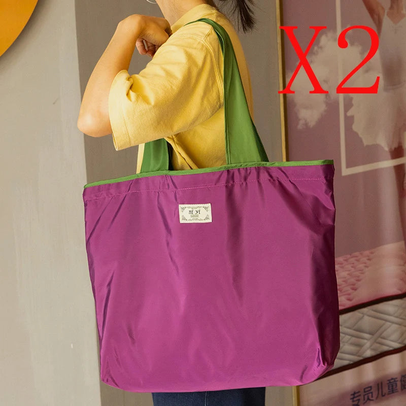Reusable Shopping Bag, Large Foldable  Eco-friendly