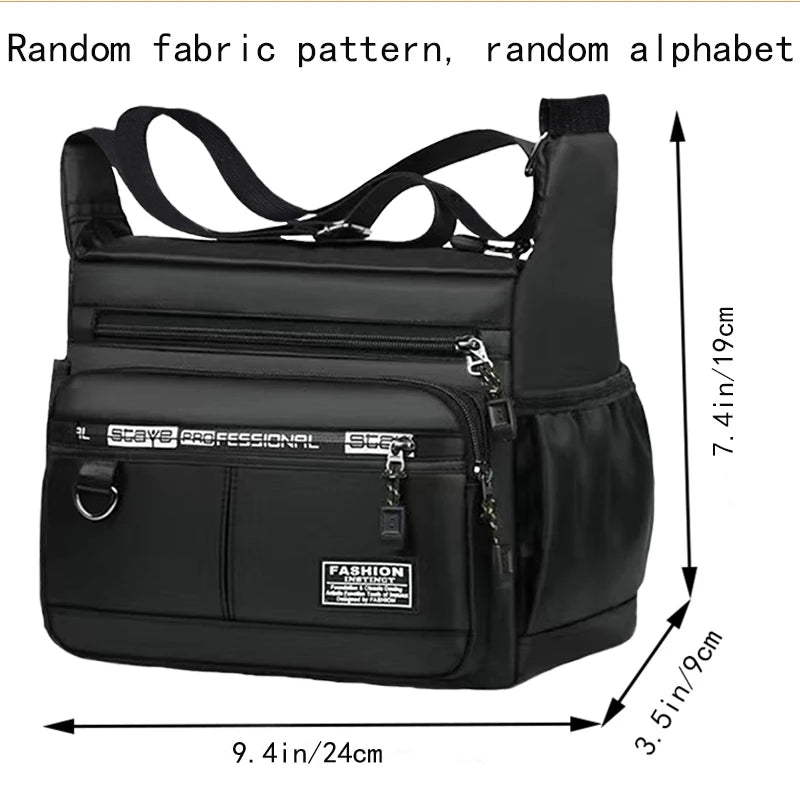 Professional Multi-Layer Business Shoulder Bag-men