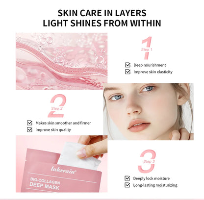 Bio-Collagen Real Deep Mask Hydrating Overnight Hydrogel Face Mask
