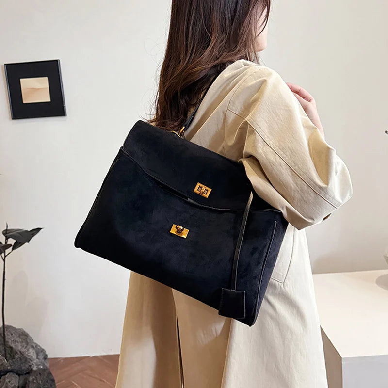 Luxury Frosted Fashion Shoulder Bag – Versatile Designer Tote for Women