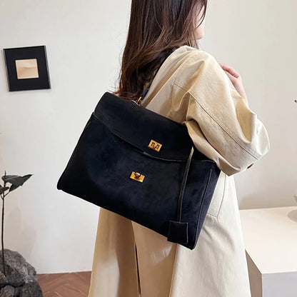 Luxury Frosted Fashion Shoulder Bag – Versatile Designer Tote for Women
