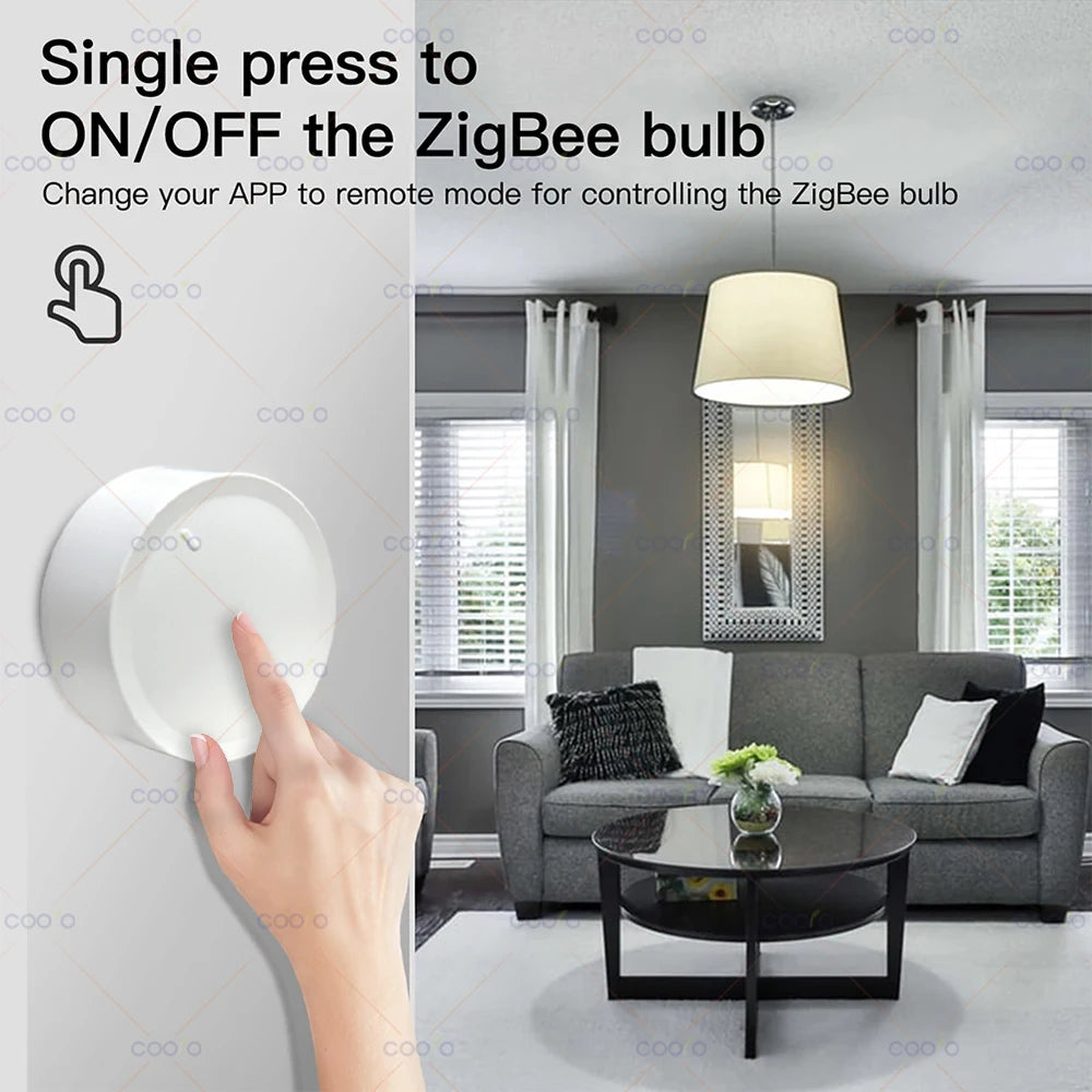 Tuya ZigBee Smart Knob Switch Dimmer Scene Controller