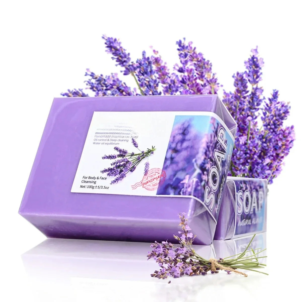 LUXURYTO Lavender Essential Oil Soap – Handmade Hydrating Cleanser