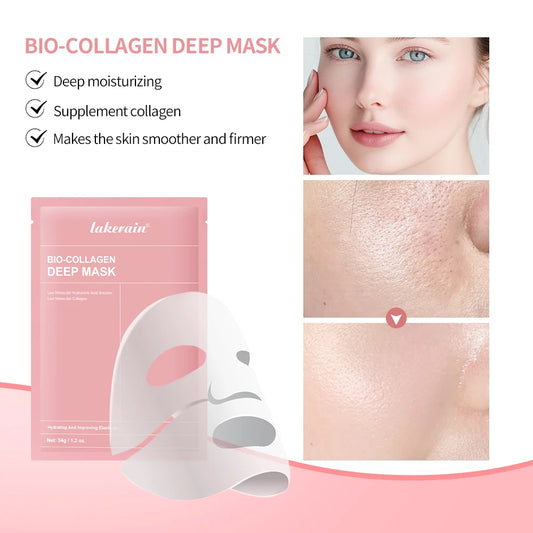 Bio-Collagen Real Deep Mask Hydrating Overnight Hydrogel Face Mask