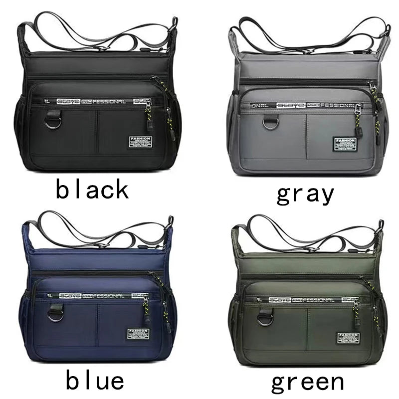 Professional Multi-Layer Business Shoulder Bag-men