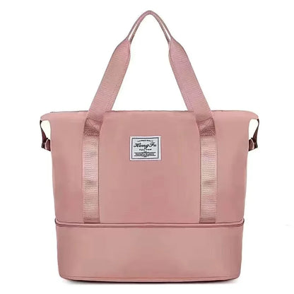 Business & Leisure Travel Bag – Large Capacity Waterproof Nylon Tote  Pattern Type: Solid  Style: Fashion