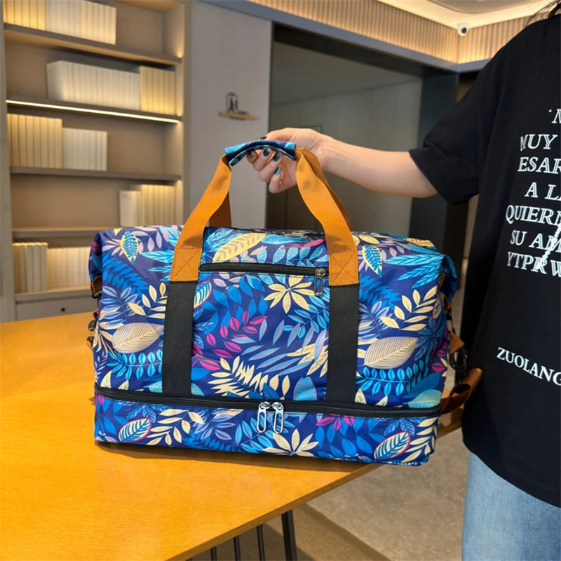 Large Capacity Travel Bag – Hand Luggage with Dry‑Wet Separation