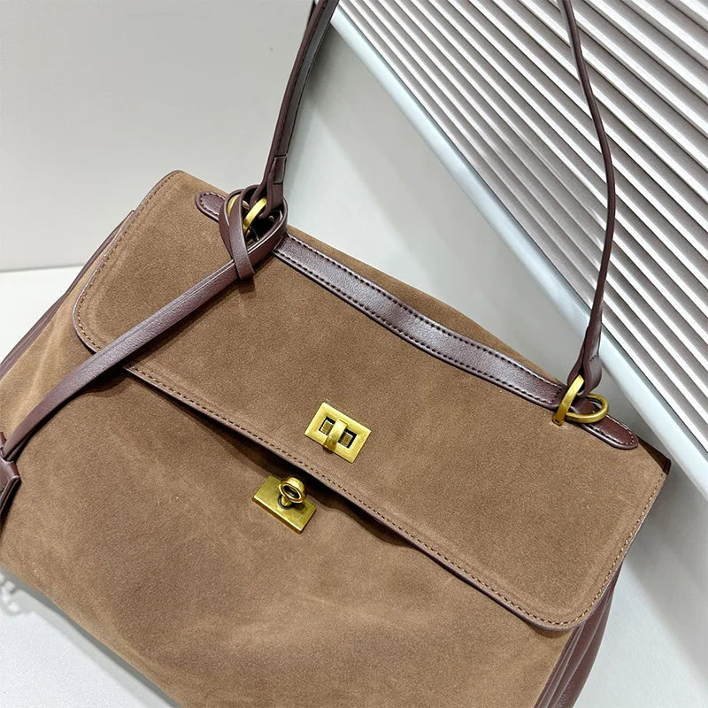 Luxury Frosted Fashion Shoulder Bag – Versatile Designer Tote for Women