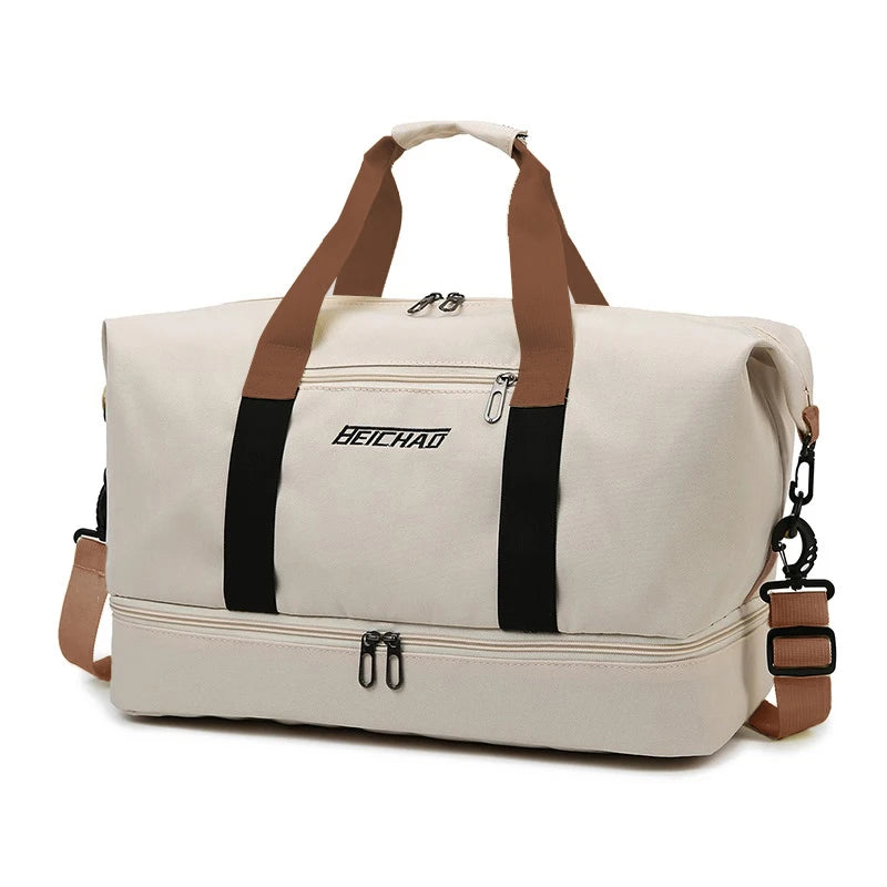 Large Capacity Travel Bag – Hand Luggage with Dry‑Wet Separation