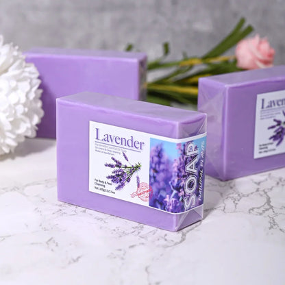 LUXURYTO Lavender Essential Oil Soap – Handmade Hydrating Cleanser