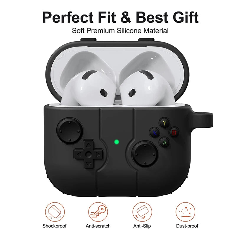 Cute Gamepad AirPods Case Shockproof Silicone Cover