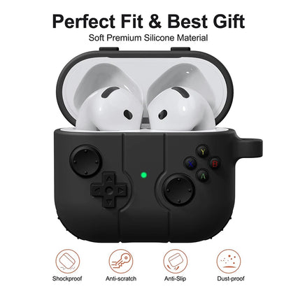 Cute Gamepad AirPods Case Shockproof Silicone Cover