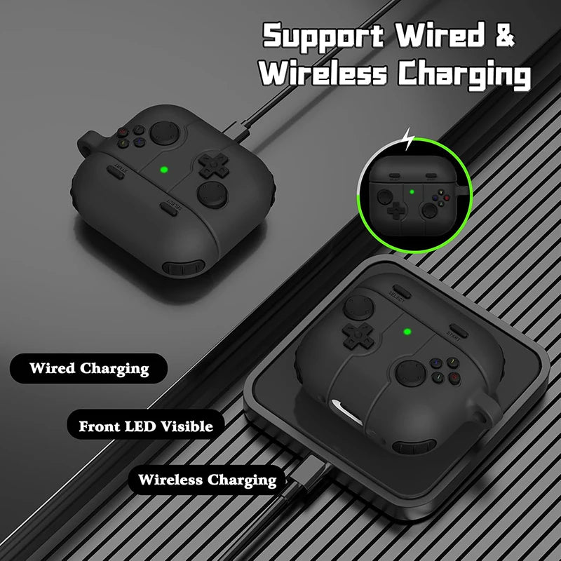 Cute Gamepad AirPods Case Shockproof Silicone Cover