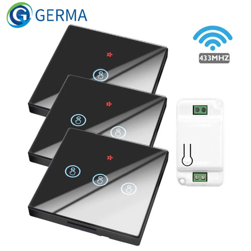 GERMA Smart Wireless RF Touch Switch Home Control Panel