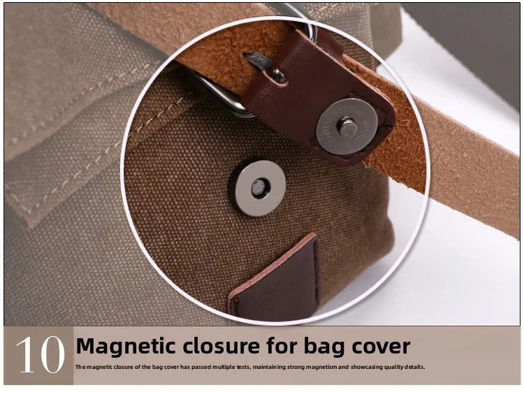 Canvas Men’s Crossbody Laptop Messenger Bag