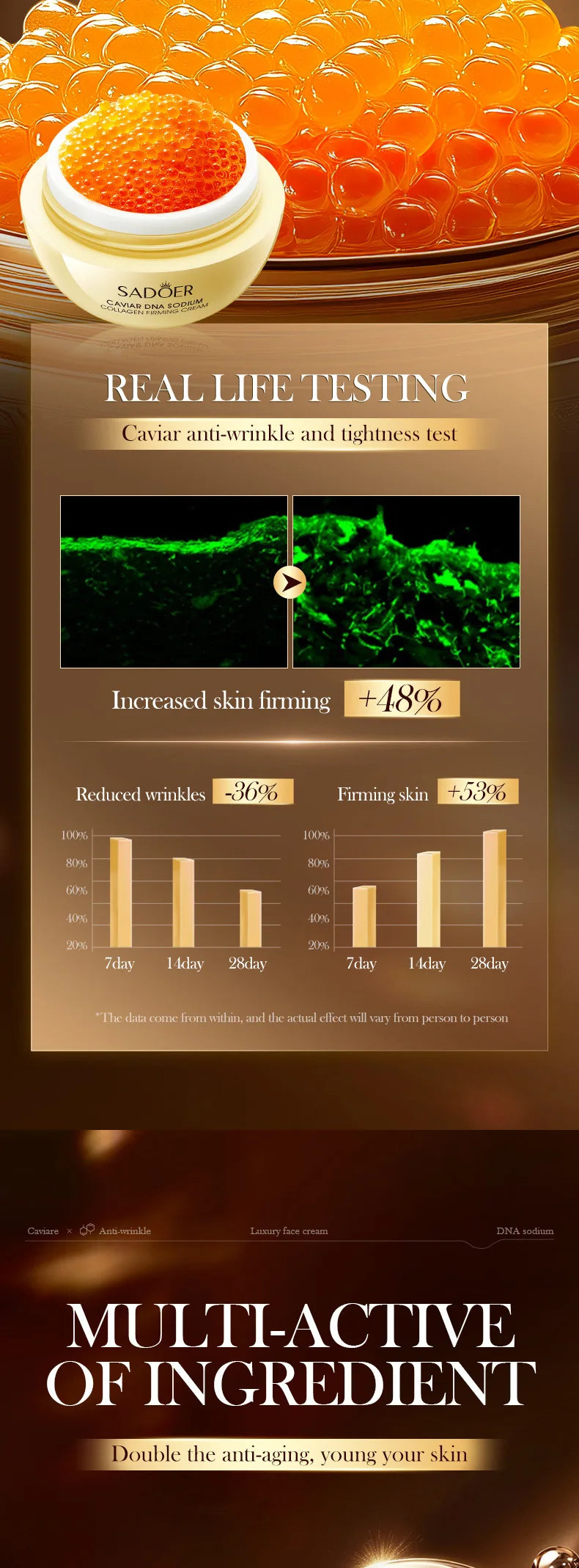Caviar Firming Anti‑Aging Moisturizer Cream – Collagen & Pearl Lift