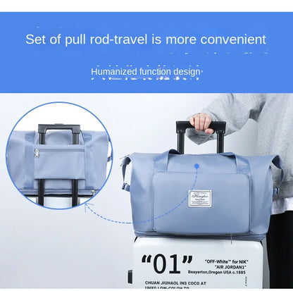 Business & Leisure Travel Bag – Large Capacity Waterproof Nylon Tote  Pattern Type: Solid  Style: Fashion