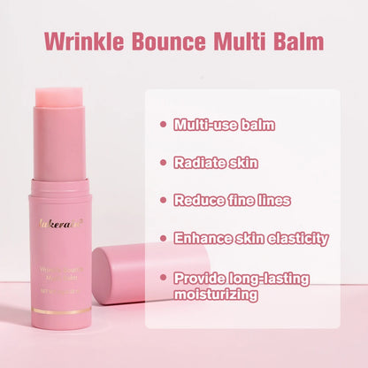 Lakerain Korean Pink Balm Stick – Hydrating Multi‑Use Wrinkle Bounce Balm