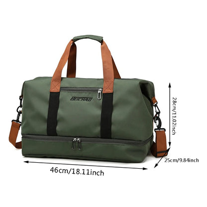 Large Capacity Travel Bag – Hand Luggage with Dry‑Wet Separation