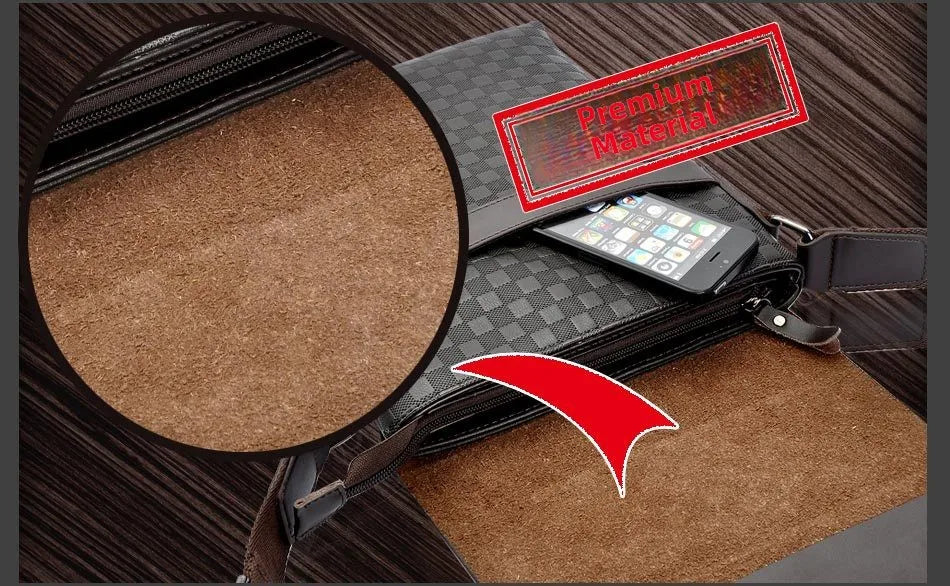 Luxury Soft Leather Men’s Shoulder Bag