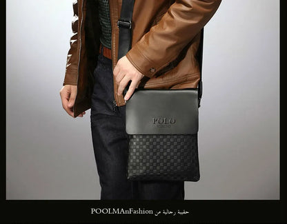 Luxury Soft Leather Men’s Shoulder Bag