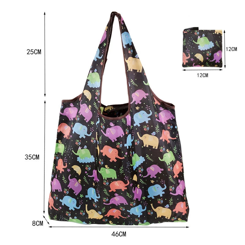 Fashion Portable Various Prints  Nylon Easy to Fold Package Travel Essential