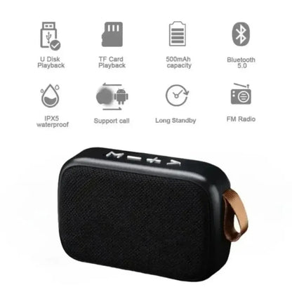 Muzisn Portable Bluetooth 5.0 Soundbar Waterproof Speaker