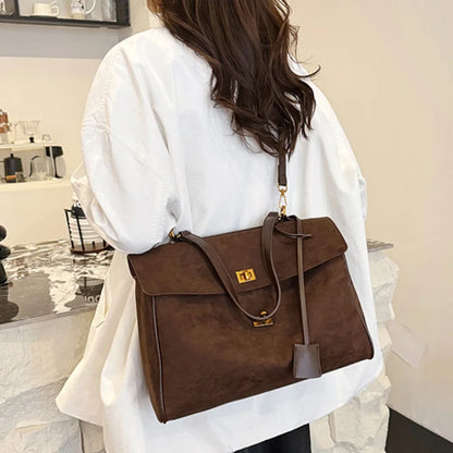 Luxury Frosted Fashion Shoulder Bag – Versatile Designer Tote for Women