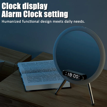Bluetooth Speaker Clock LED Night Light 15W Wireless Charger