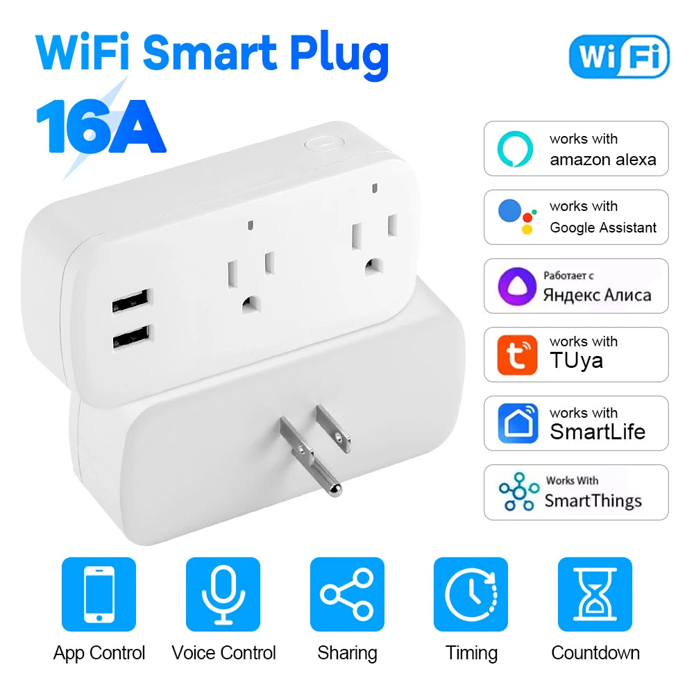 16A Smart Plug Bluetooth App Control Power Monitoring Socket