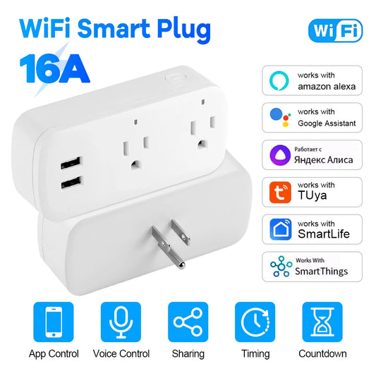 16A Smart Plug Bluetooth App Control Power Monitoring Socket