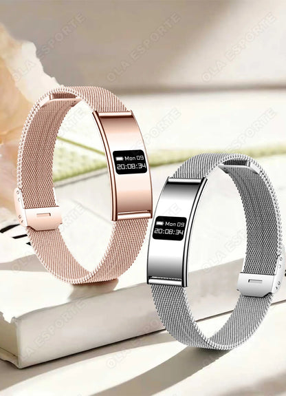 Ultra-Thin Smart Watch-2026 | Heart Rate, Blood Oxygen, Sleep Monitor & IPX8 Waterproof