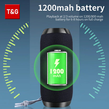 T&G TG117 Portable Bluetooth 5.3 Waterproof Outdoor Speaker