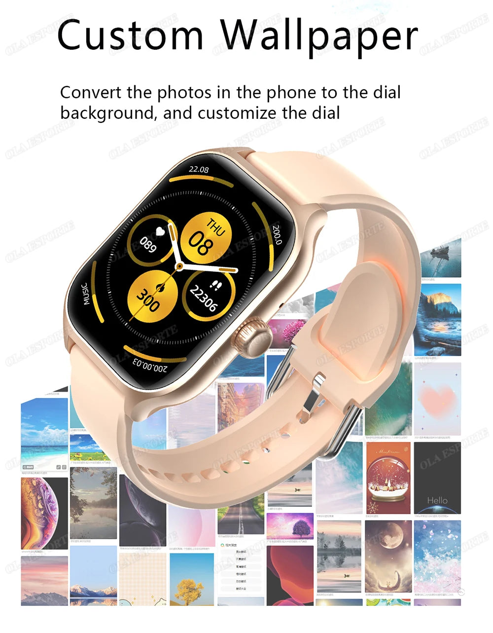 1.83" HD Smart Watch Bluetooth Call Sports Fitness Tracker