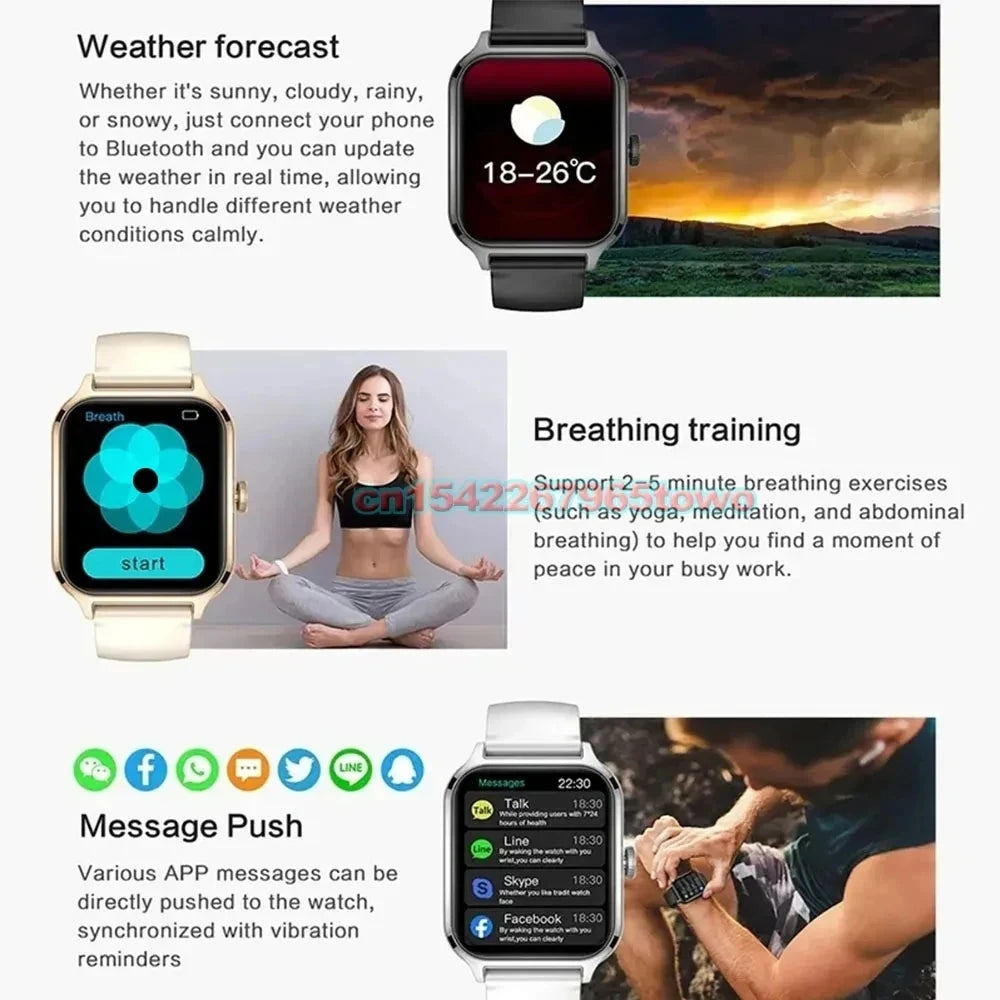 1.83" HD Smart Watch Bluetooth Call Sports Fitness Tracker