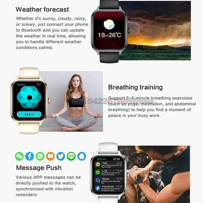 1.83" HD Smart Watch Bluetooth Call Sports Fitness Tracker