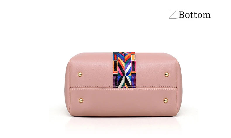 JILL MILL 4‑Piece Tote & Card Set – Stylish PU Leather Handbag Collection