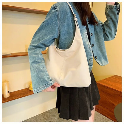 HOMEFISH Retro Luxury Large Tote Bag – Fashion PU Shoulder Handbag